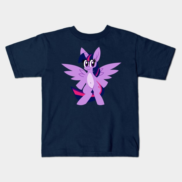 Standing Twilight Sparkle Kids T-Shirt by Tridashie